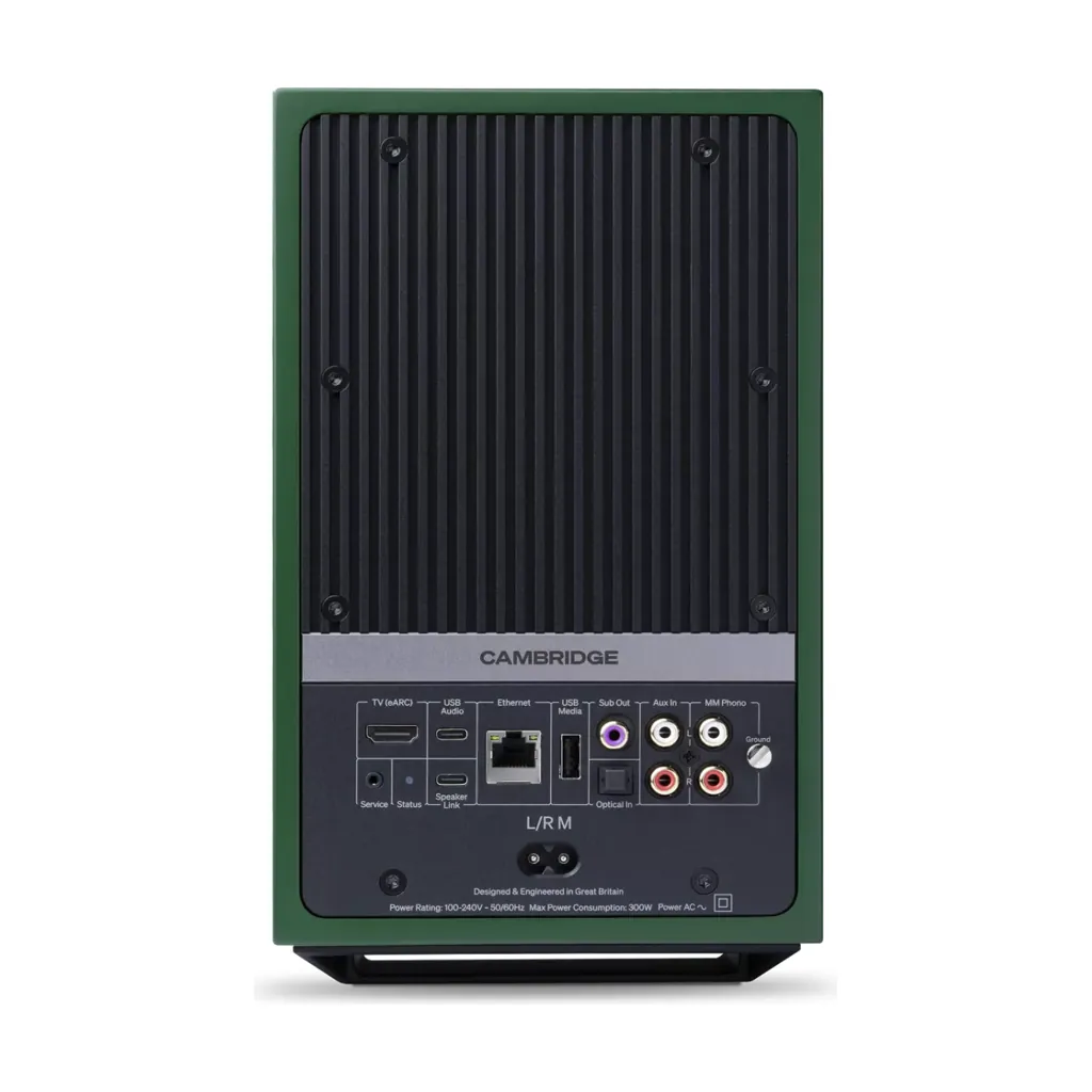 Cambridge Audio L/R M - Active Streaming Speakers (Pair) - green - LRM_Pack_Green_2.png.webp